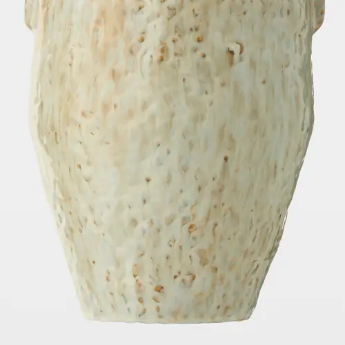 Shulman Pinch Pot Vase-Reactive Gray/Beige-Lg