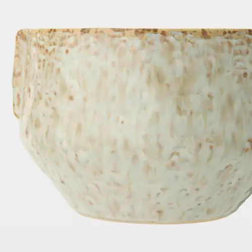 Shulman Pinch Pot Planter-Reactive GrayBeige-Lg