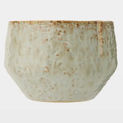 Shulman Pinch Pot Planter-Reactive GrayBeige-Lg