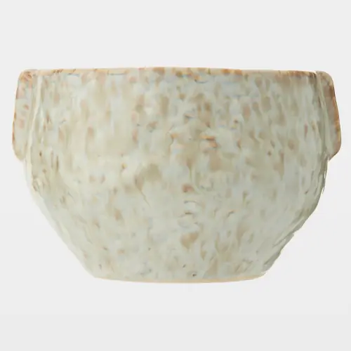 Shulman Pinch Pot Planter-Reactive GrayBeige-Sm
