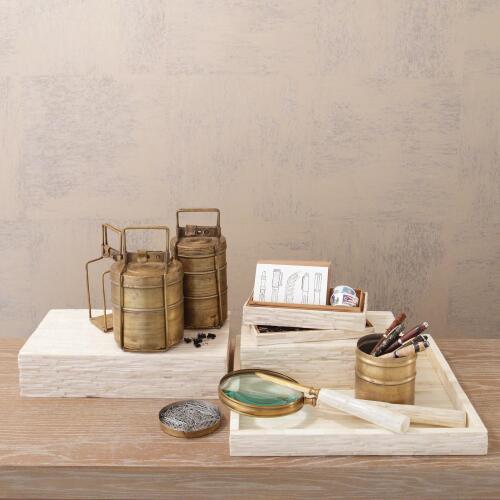 Chiseled Bone Storage Box