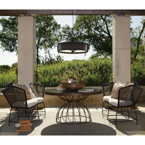 Crimp Chandelier-Bronze