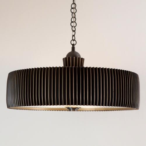 Crimp Chandelier-Bronze