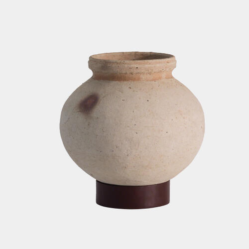Desert Water Pot w/Iron Base