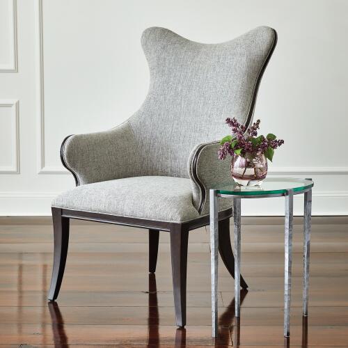 Petite Oval Accent Table-Natural Iron