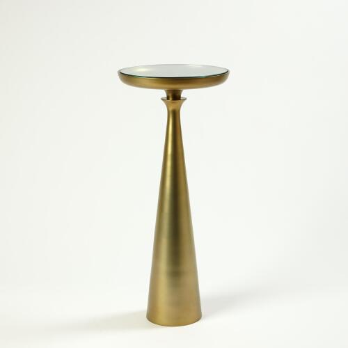 Minaret Accent Table-Satin Brass