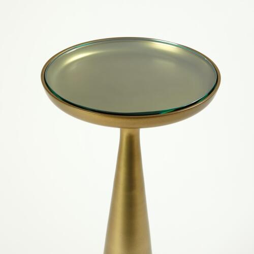 Minaret Accent Table-Satin Brass