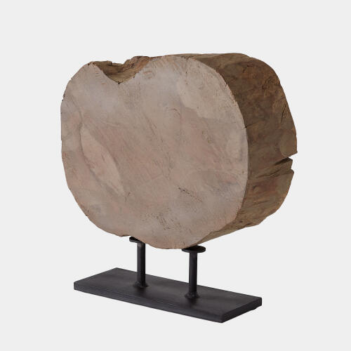 Wood Half Ukhli Wheel on Stand