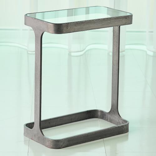 Saddle Table-Natural Iron