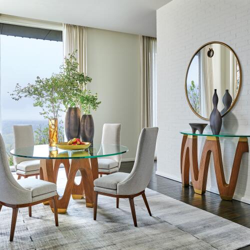 Exposed Mirror-Antique Brass