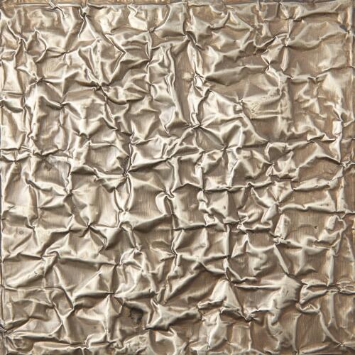 Crinkle Bedside Chest-Nickel/Antique Nickel