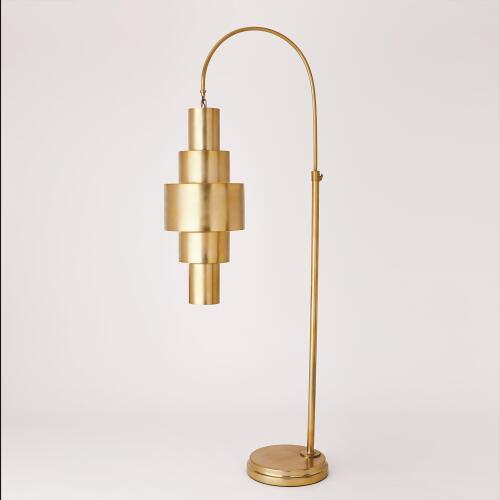 babylon floor lamp-antique brass
