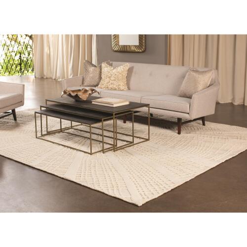 Vortex Rug-Ivory/Ivory