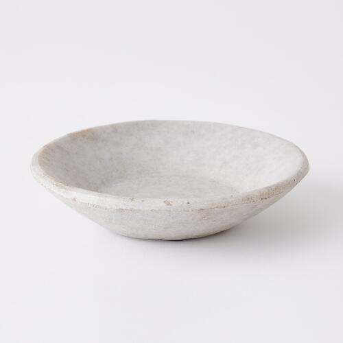 Marble Bowl-Antiqued White
