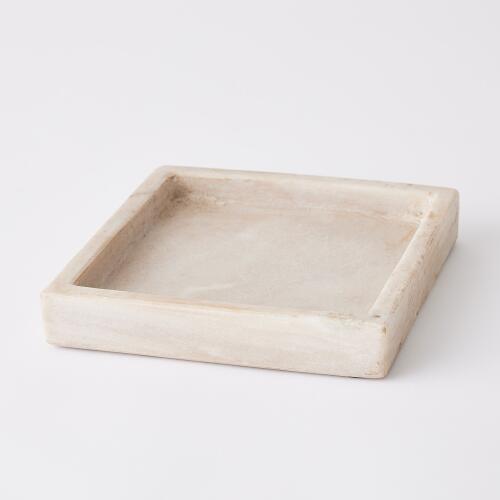 Marble Tray-Antiqued White