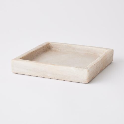 Marble Tray-Antiqued White