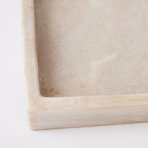 Marble Tray-Antiqued White