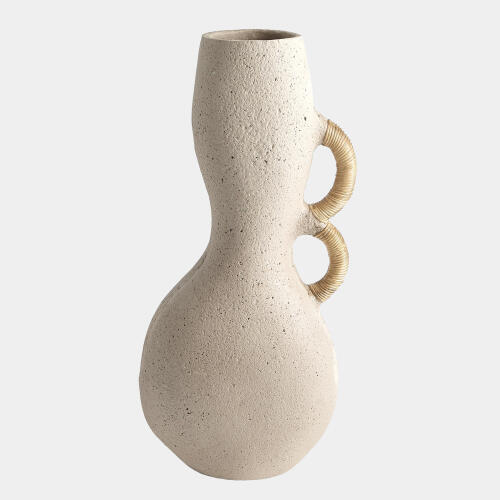 Hourglass Vase-Sandstone