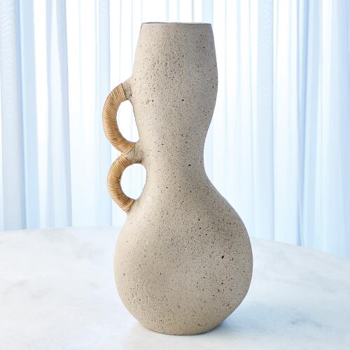 Hourglass Vase-Sandstone