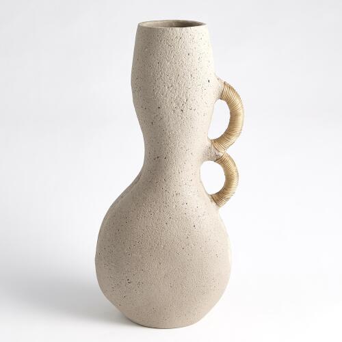 Hourglass Vase-Sandstone