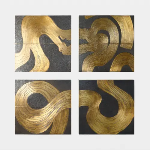Currents Wall Panel-Brass/Bronze-A