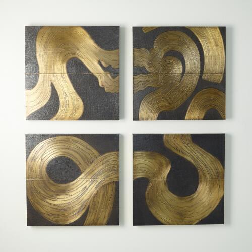 Currents Wall Panel-Brass/Bronze