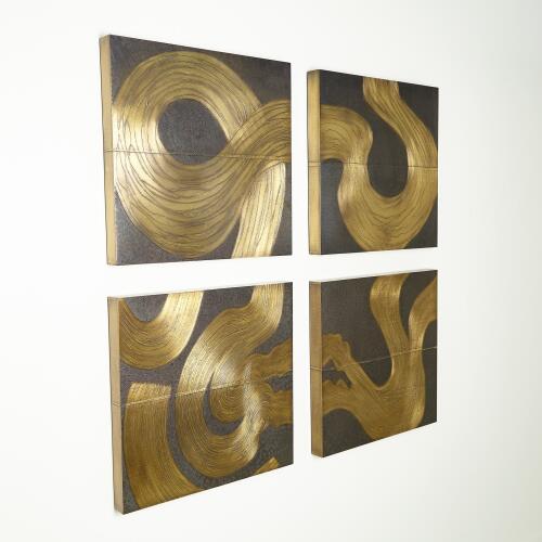 currents wall panel-brass/bronze