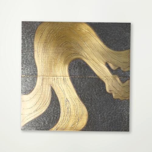 Currents Wall Panel-Brass/Bronze
