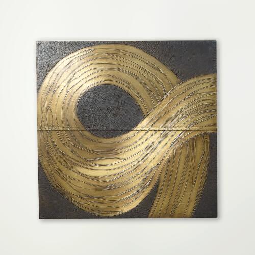 Currents Wall Panel-Brass/Bronze