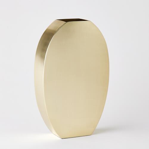 Squared Vase-Brass
