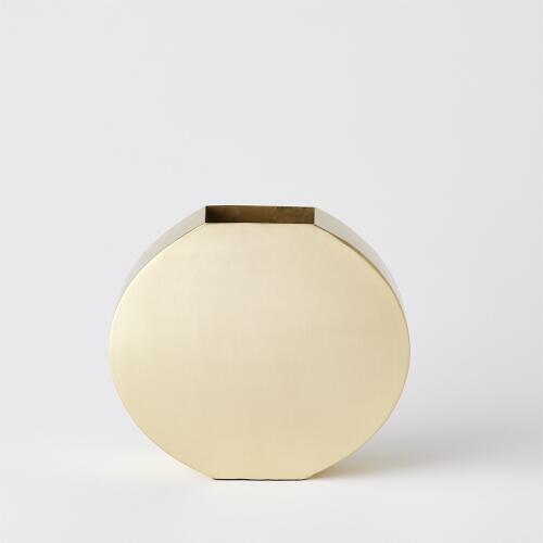 Squared Vase-Brass