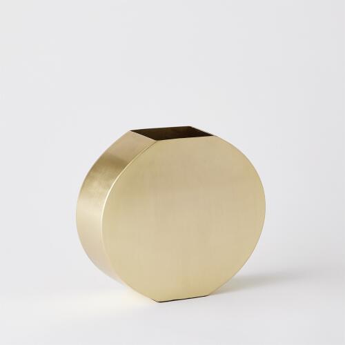 Squared Vase-Brass