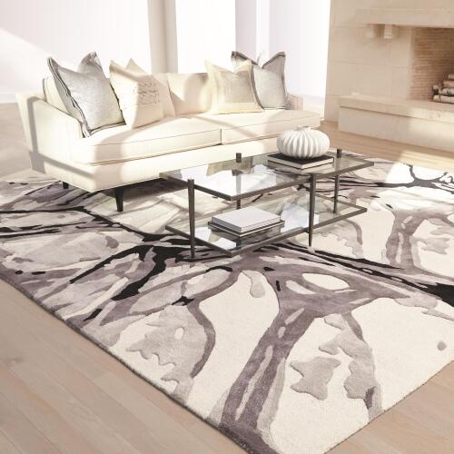 Eyes On The World Rug-Ivory/Black