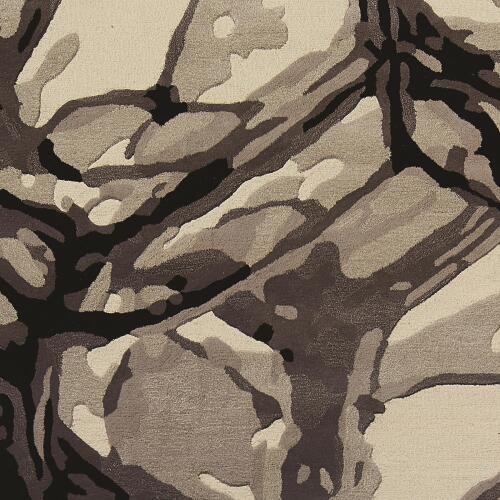 Eyes On The World Rug-Ivory/Black