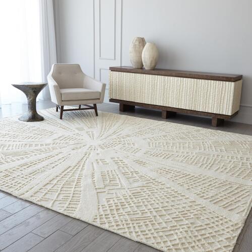 Vortex Rug-Ivory/Ivory