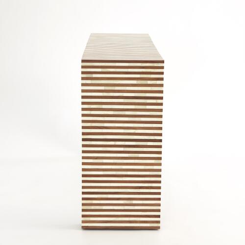 Sienna Console-Walnut/Bone