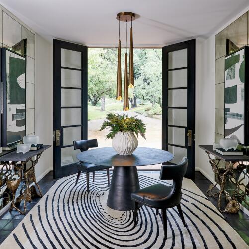 Concentric Circles Rug-Fawn