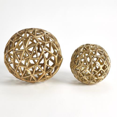 Jali Ball-Antique Brass