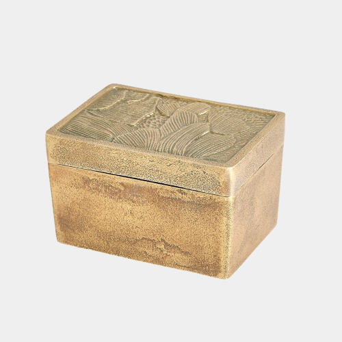 Flora Box-Antique Brass