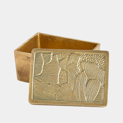 Flora Box-Antique Brass