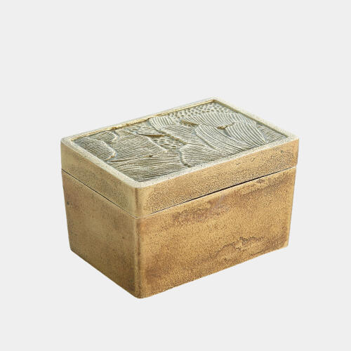 Flora Box-Antique Brass