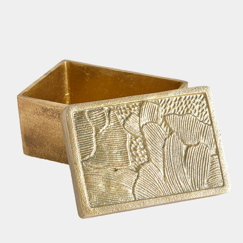 Flora Box-Antique Brass