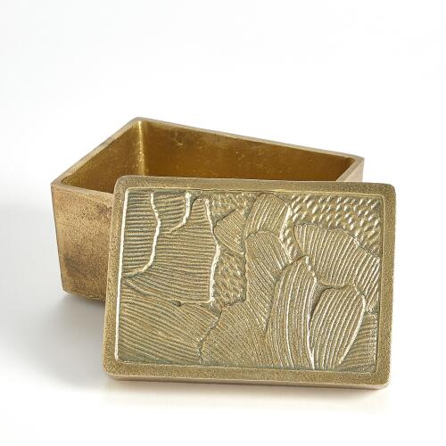 Flora Box-Antique Brass