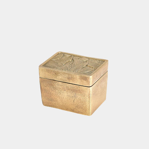 Flora Box-Antique Brass