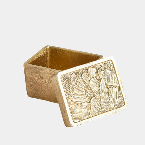 Flora Box-Antique Brass