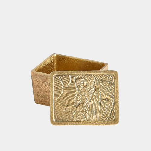 Flora Box-Antique Brass