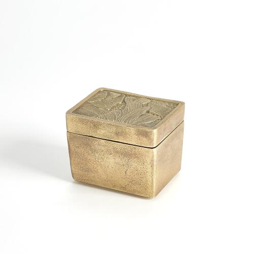 Flora Box-Antique Brass