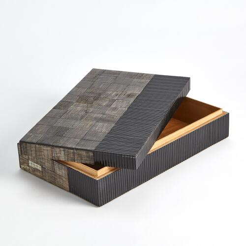Gilles Ribbed Horn/Resin Box
