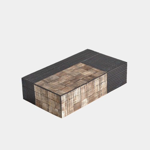 Gilles Ribbed Horn/Resin Box