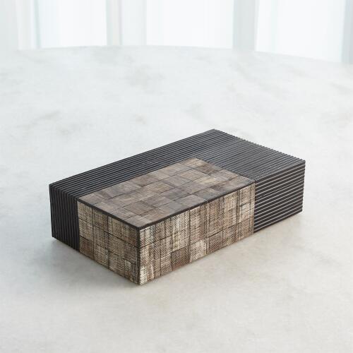 Gilles Ribbed Horn/Resin Box